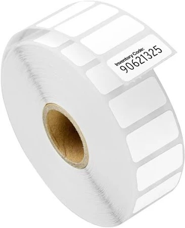 1 Inch x 0.5 Inch Direct Thermal White Label with 4 Inch OD & 1 Inch Core Desktop Printer Label Roll